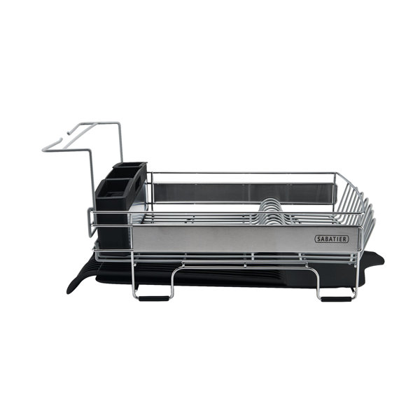 Sabatier Expandable Stainless Steel Dish Rack, 30Inch, Black & Reviews Wayfair